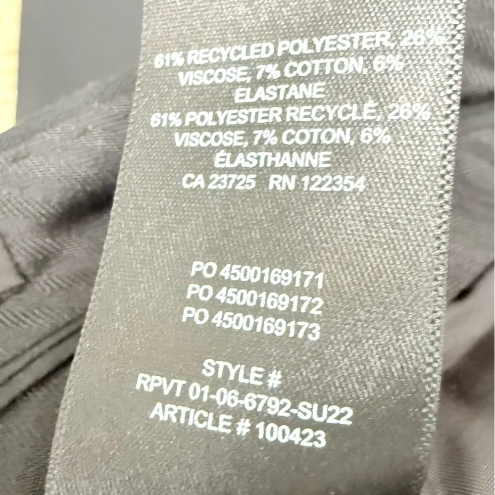 Aritzia Babaton Black Pleated Wide-Leg High-Rise Pants Quiet Luxury Office EUC - Picture 9 of 10